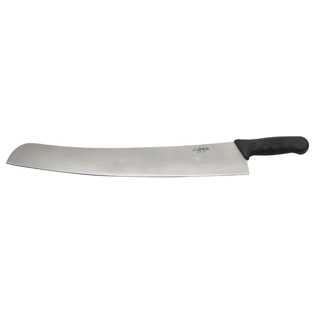 Winco KPP-18 18" Pizza Knife w/ Black Plastic Handle, Stainless Steel