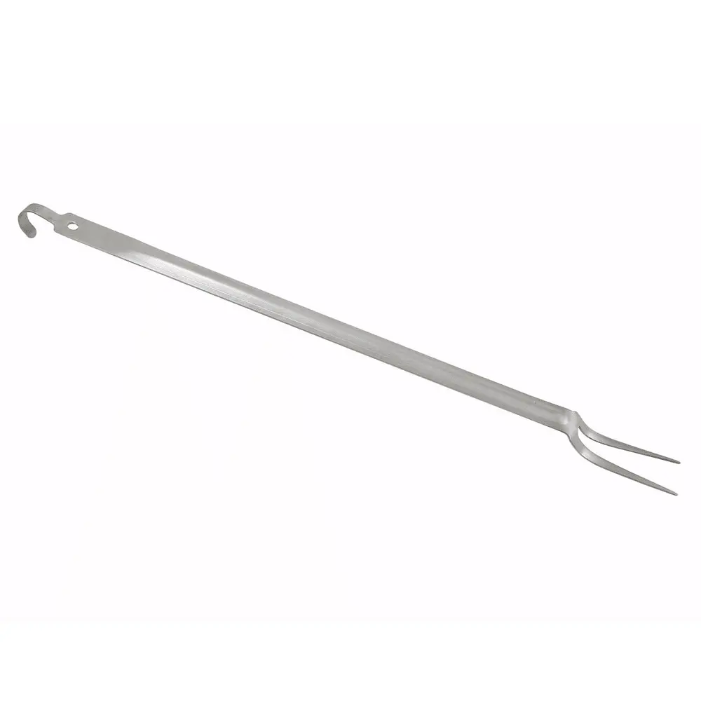 Winco BHKF-21 21" Heavy-Duty Serving Fork w/ Hang Hook, Stainless