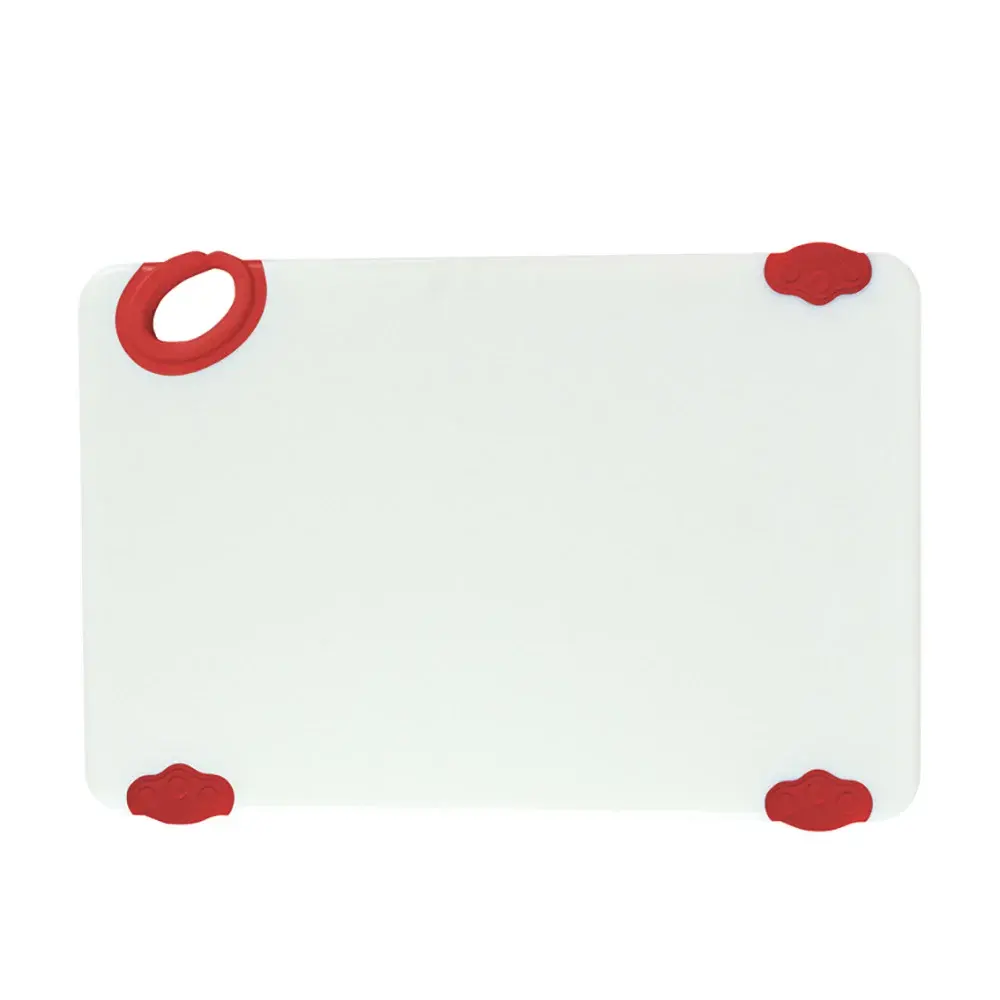 Winco CBN-1218RD Plastic Cutting Board - 12" x 18", Red