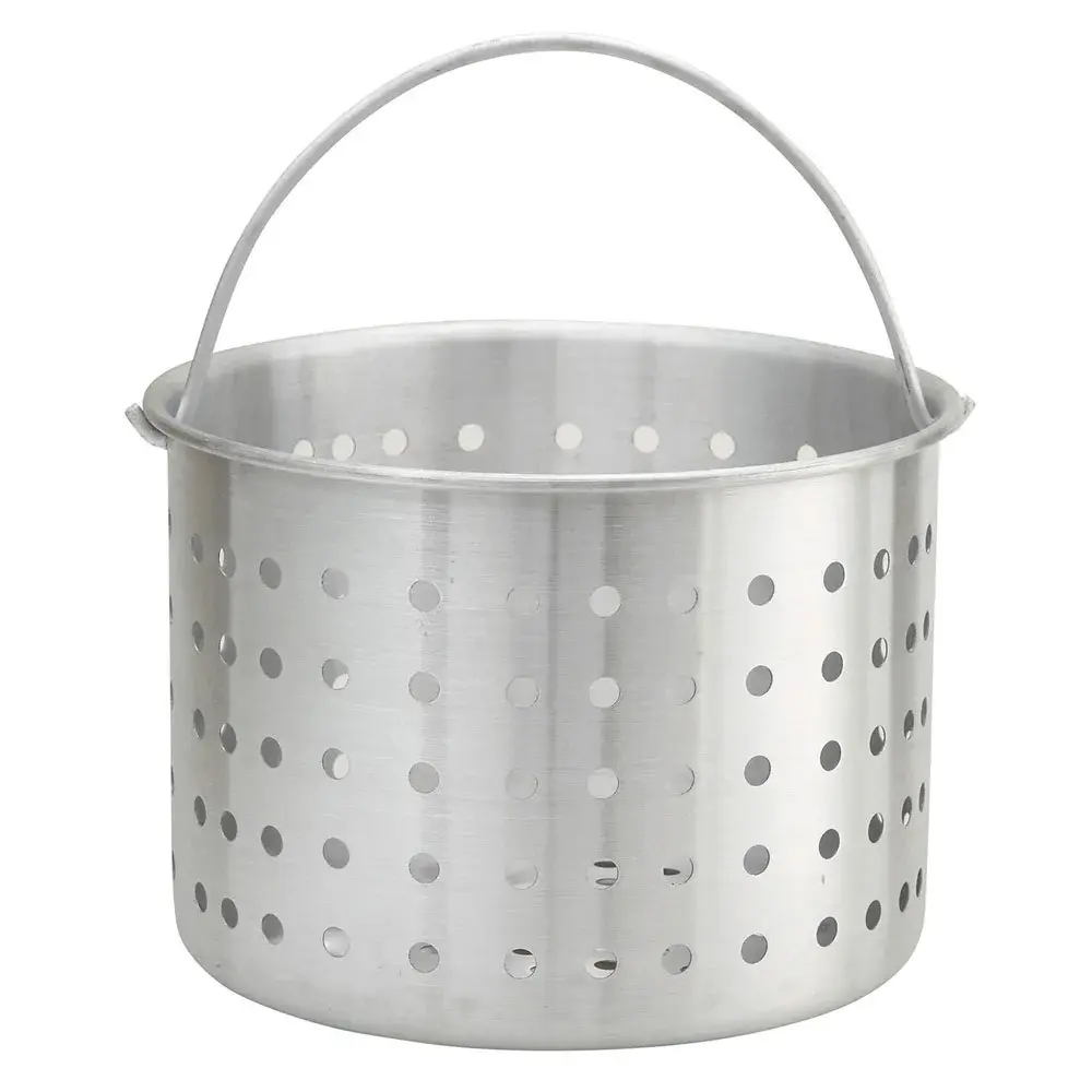 Winco ALSB-32 32 qt Aluminum Steamer Basket, 12 3/10" dia, 10"H