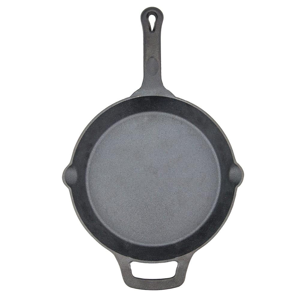Winco CAST-10 10" Round Pre Seasoned Cast Iron Skillet w/ Handle