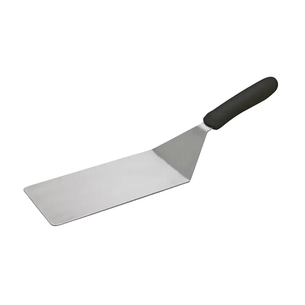 Winco TKP-42 8" x 4" Turner w/ Black Polypropylene Handle, Stainless Steel