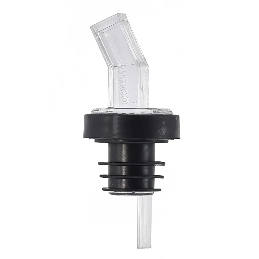 Winco PP-SCL Plastic Pourer w/ Screen & Bent Spout, Crystal Clear
