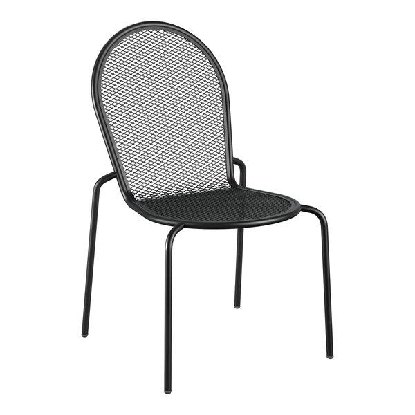 Lancaster Table & Seating Harbor Black Outdoor Side Chair