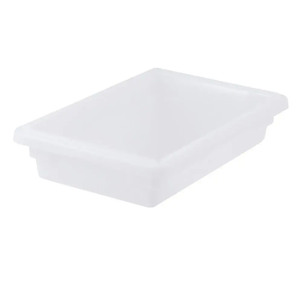 Winco PFHW-3 Food Storage Box - 18x12x3", Stackable, White