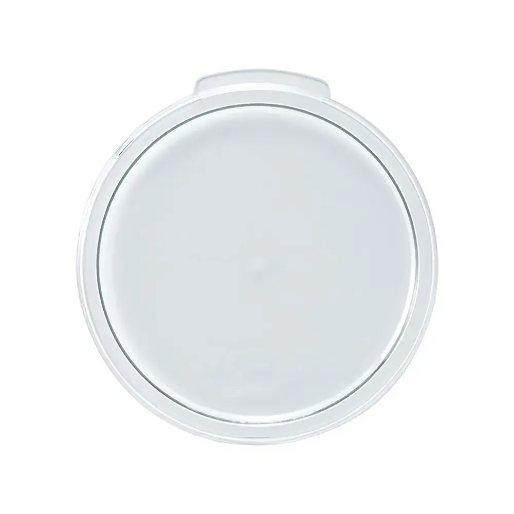 Winco PCRC-24C Round Cover for 2 & 4 qt Storage Containers - Polycarbonate, Clear
