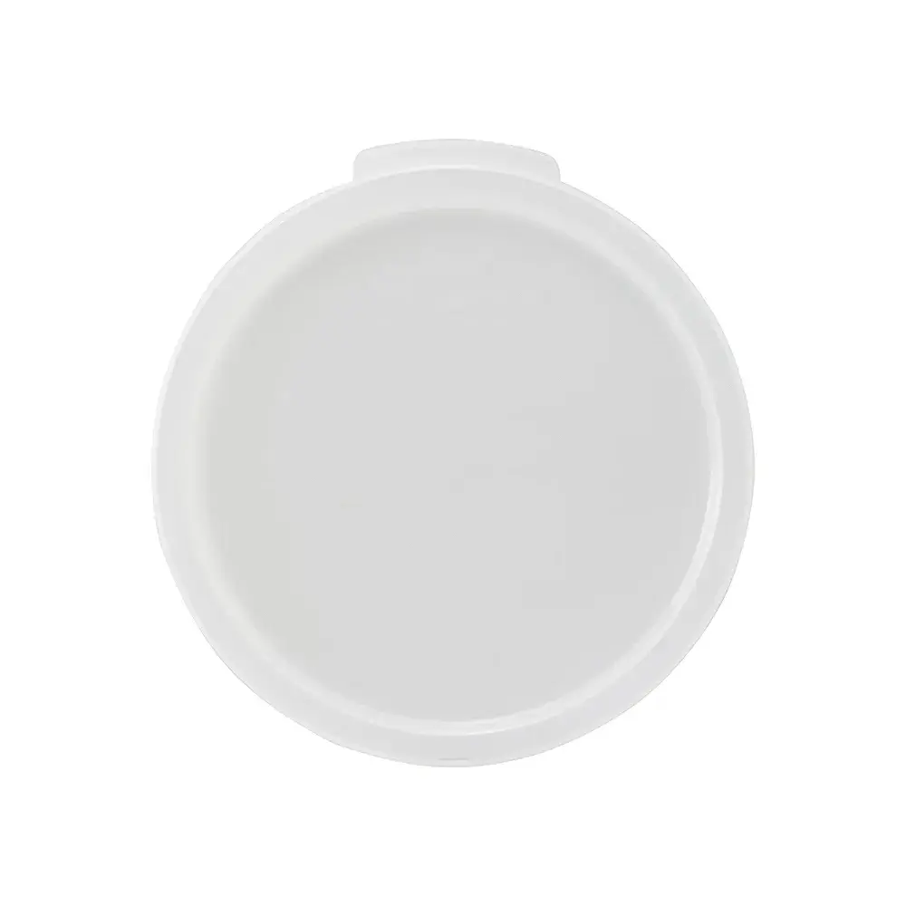 Winco PPRC-68C Round Cover for 6 & 8 qt Storage Containers - Polypropylene, White