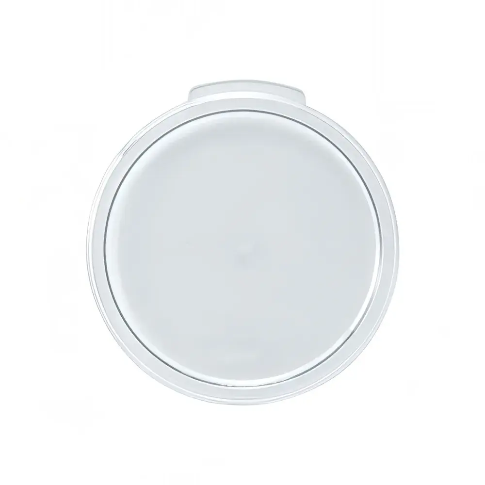 Winco PCRC-68C Round Cover for 6 & 8 qt Storage Containers - Polycarbonate, Clear
