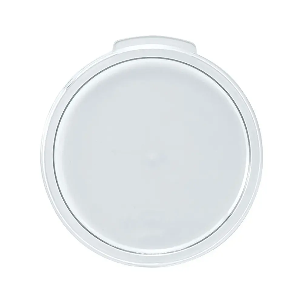 Winco PCRC-1222C Round Cover for 12, 18 & 22 qt Storage Containers - Polycarbonate, Clear