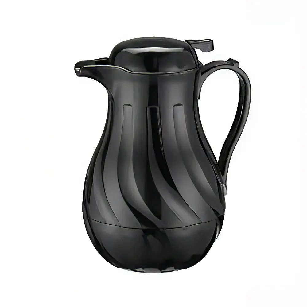 Winco VSW-20K 20 oz Beverage Server, Plastic, Black