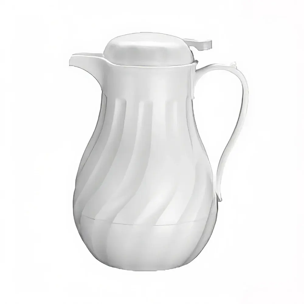 Winco VSW-64W 64 oz Beverage Server, Plastic, White