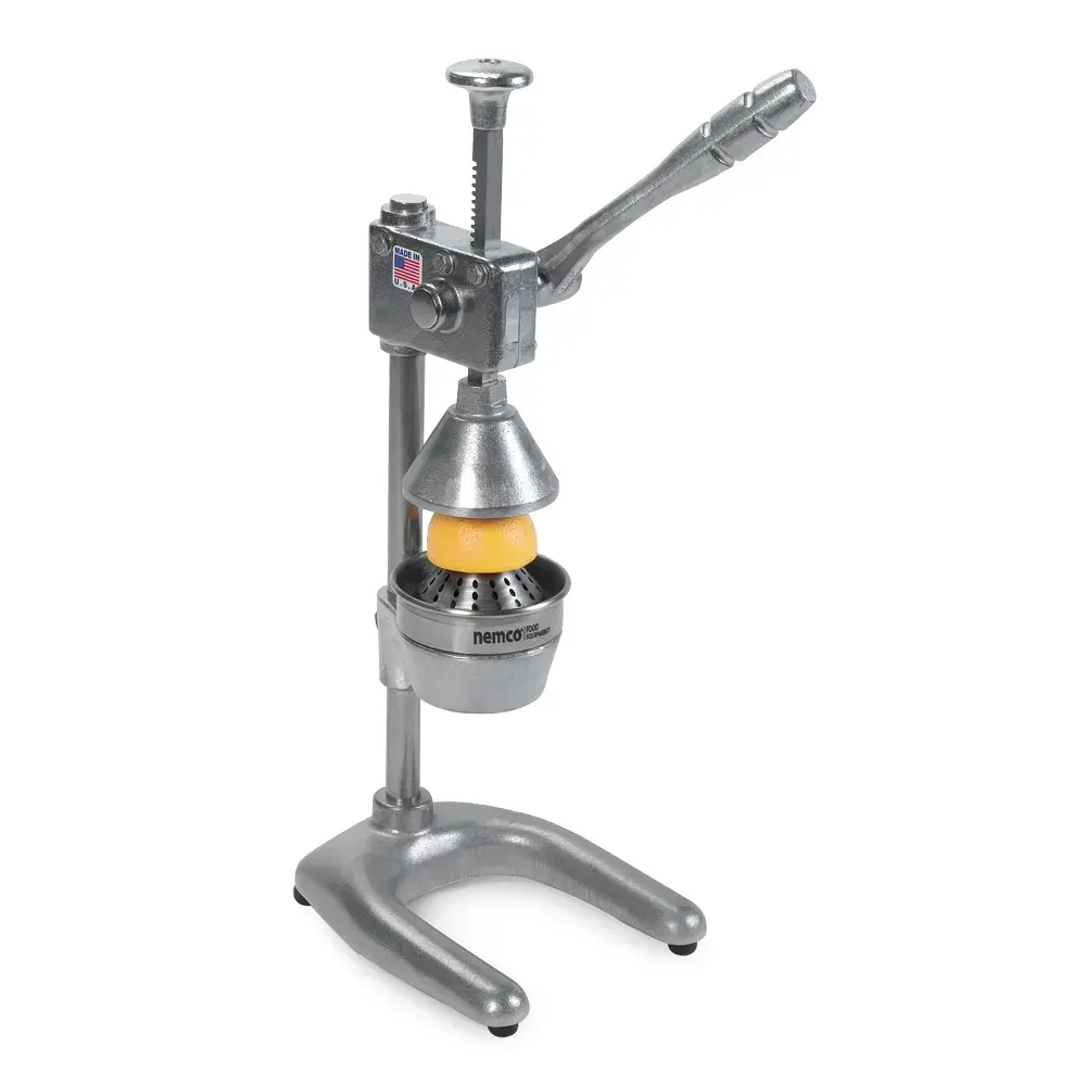 Nemco 55850 Juicer w/ Ergonomic Handle, Fasteners, Posts, Rack, Removable Strainer Cone