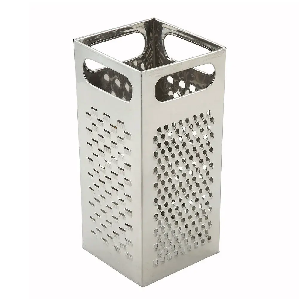 Winco SQG-4 Box Grater - 9x4" Stainless