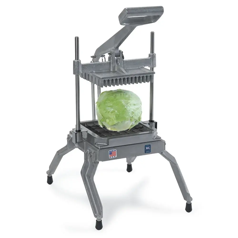 Nemco 55650-3 Angled Lettuce Cutter w/ 1/2" x 1/2" Square, Interlocked Replaceable Scalloped Blades