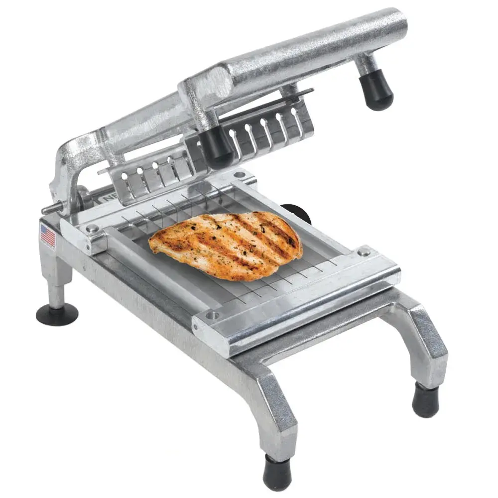 Nemco 55975-SC Stainless Steel Food Slicer, 1/2" Blade, Chicken, Manual