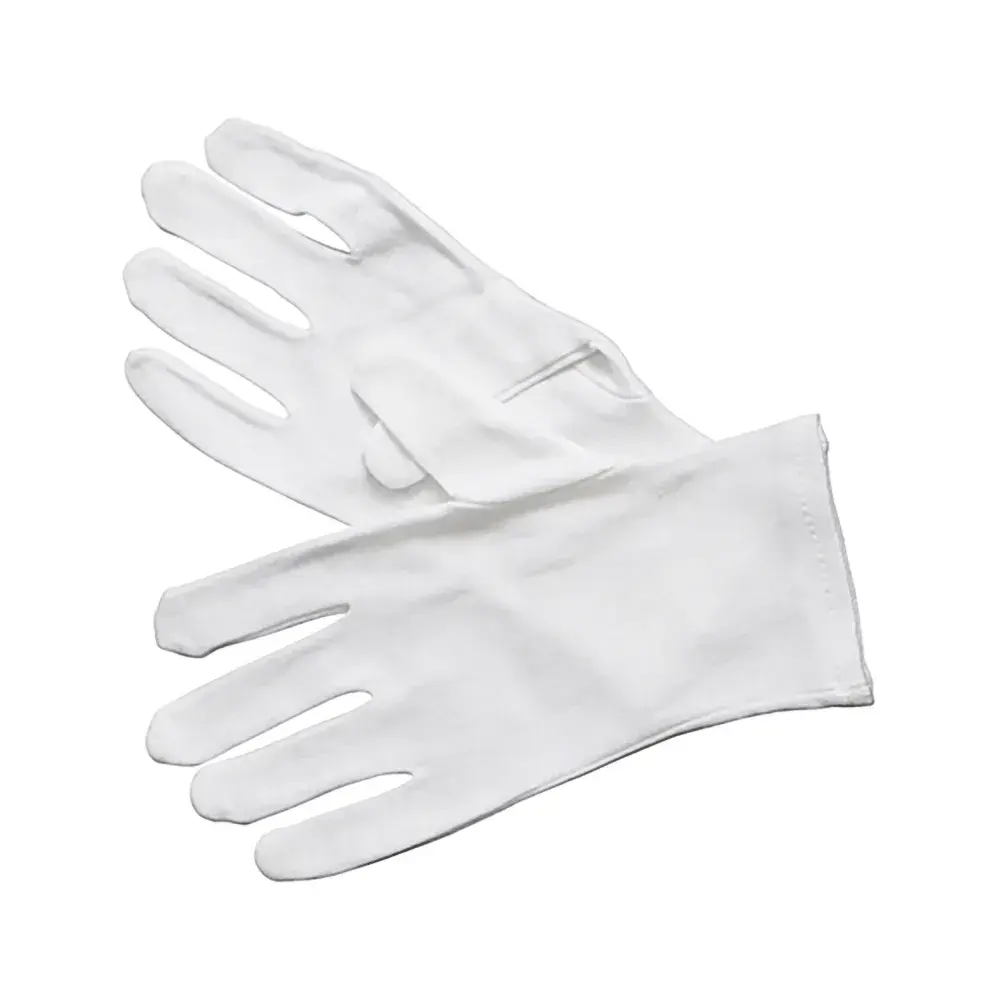 Winco GLC-M Multi-Purpose Cotton Service Gloves - White, Medium