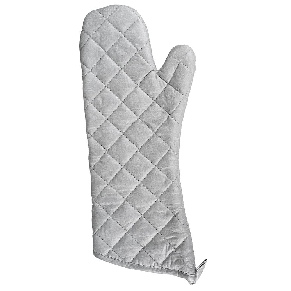 Winco OMS-17 17" Conventional Oven Mitt - Cotton, Gray