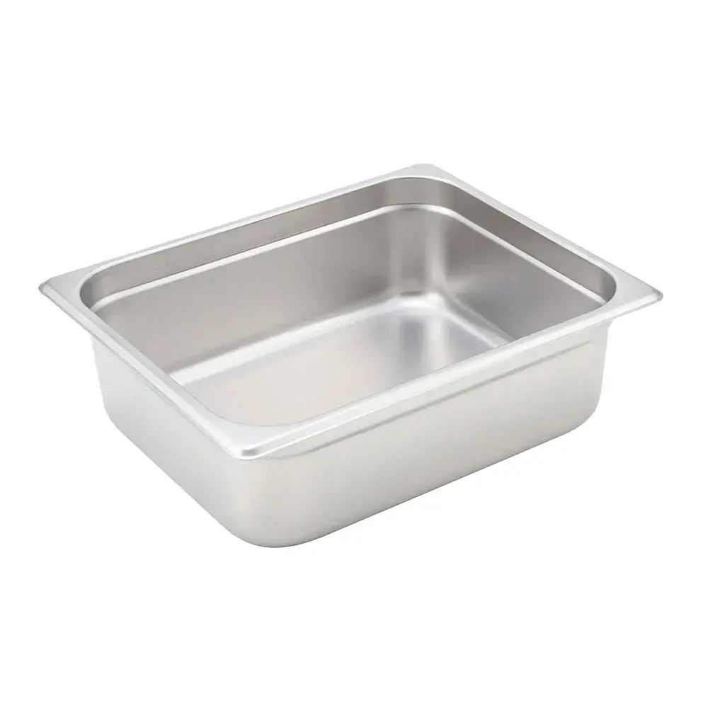 Winco SPJH-204 Half Size Steam Pan, Stainless