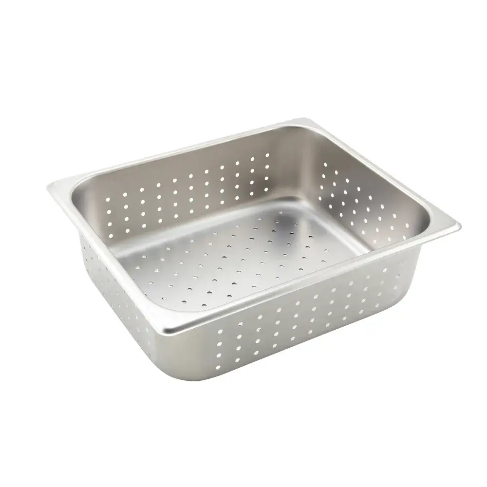 Winco SPJH-204PF Half Size Steam Pan, Perforated, Stainless