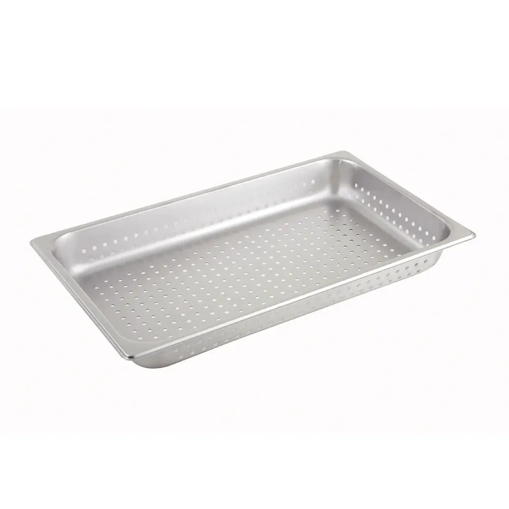 Winco SPJH-104PF Full Size Steam Pan, Perforated, Stainless