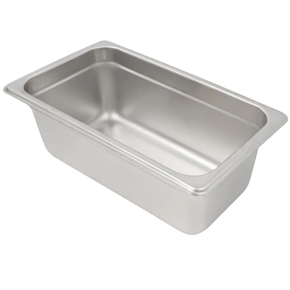 Winco SPJH-404 Quarter Size Steam Pan, Stainless