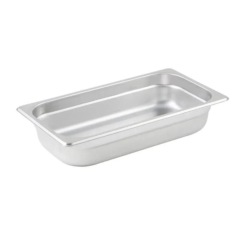 Winco SPJL-302 Third Size Steam Pan, Stainless