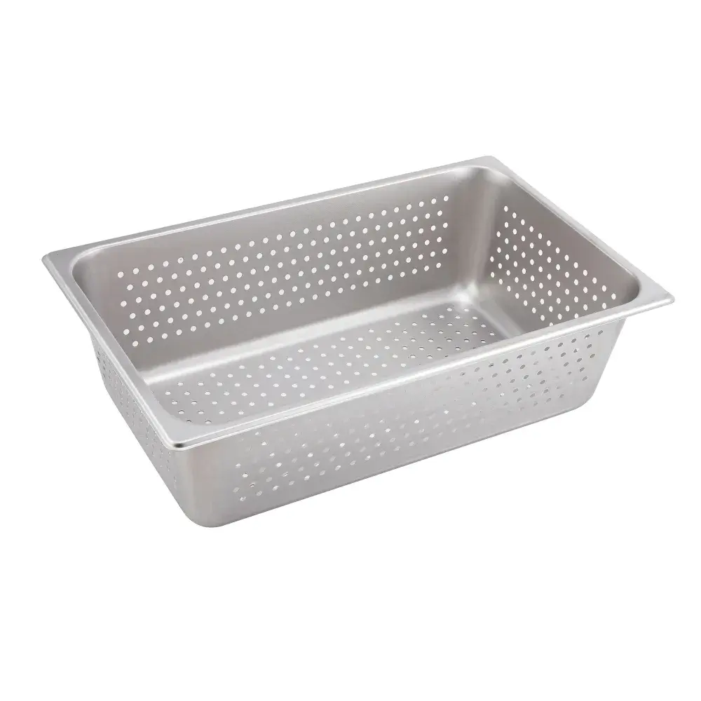 Winco SPJH-106PF Full Size Steam Pan, Perforated, Stainless