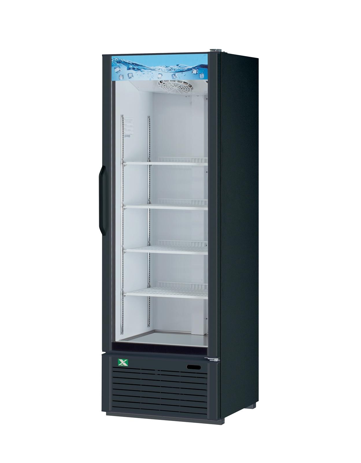 XGM-19B-N6 1 Door Glass Door Merchandiser- Black