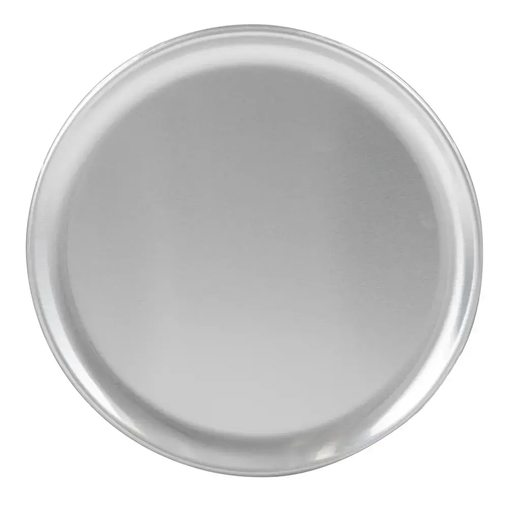 Winco APZC-8 8" Round Coupe Pizza Pan, Aluminum