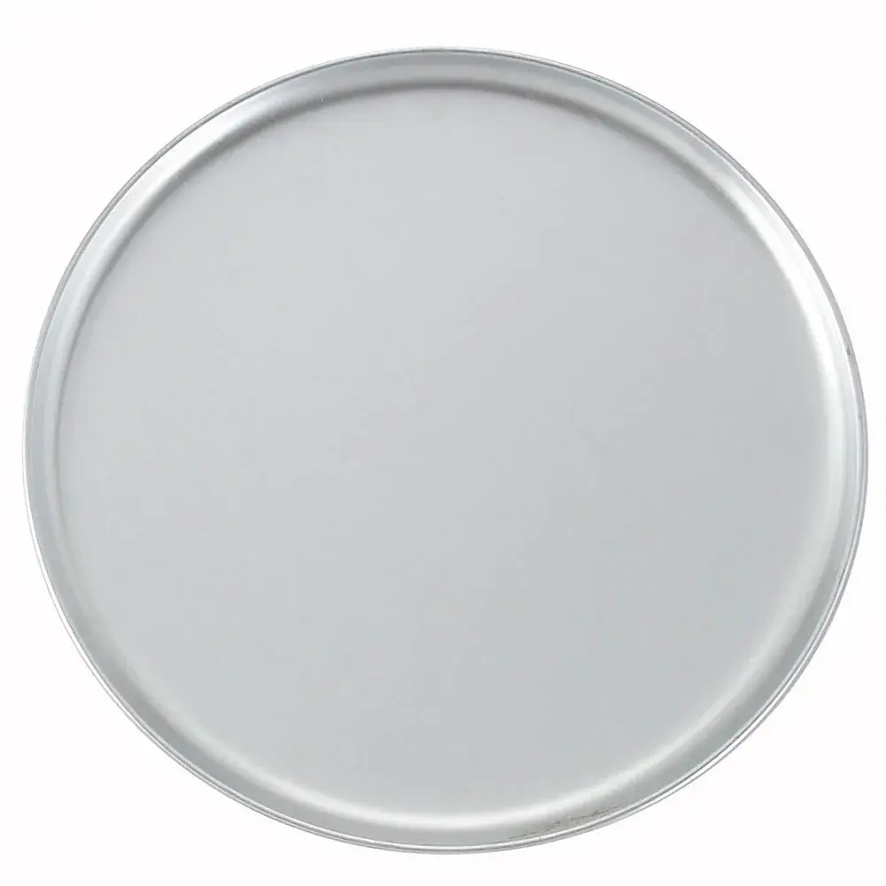Winco APZC-9 9" Round Coupe Pizza Pan, Aluminum