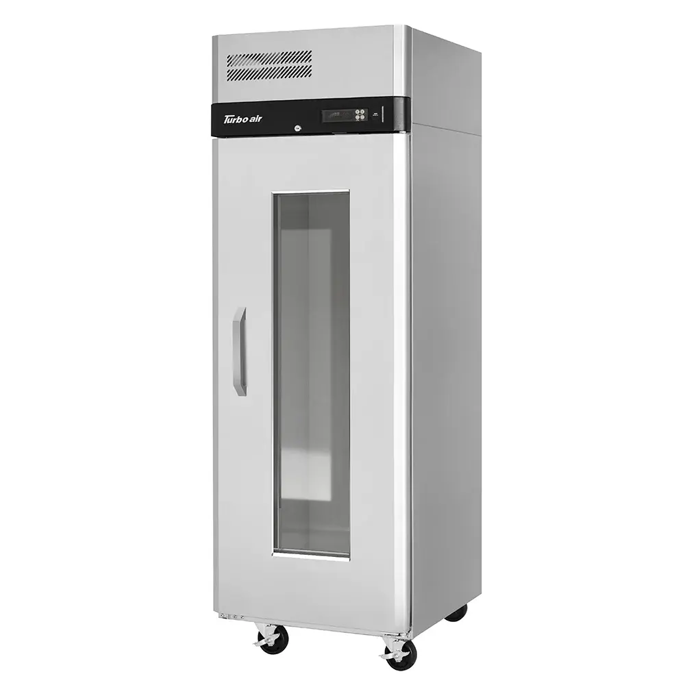 Turbo Air M3R24-1-G-N 28 3/4" One Section Reach In Refrigerator, (1) Right Hinge Glass Door, 115v