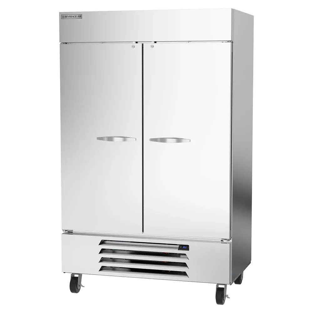 Beverage-Air HBR49HC-1 52" Two Section Reach In Refrigerator, (2) Left/Right Hinge Solid Doors, 115v