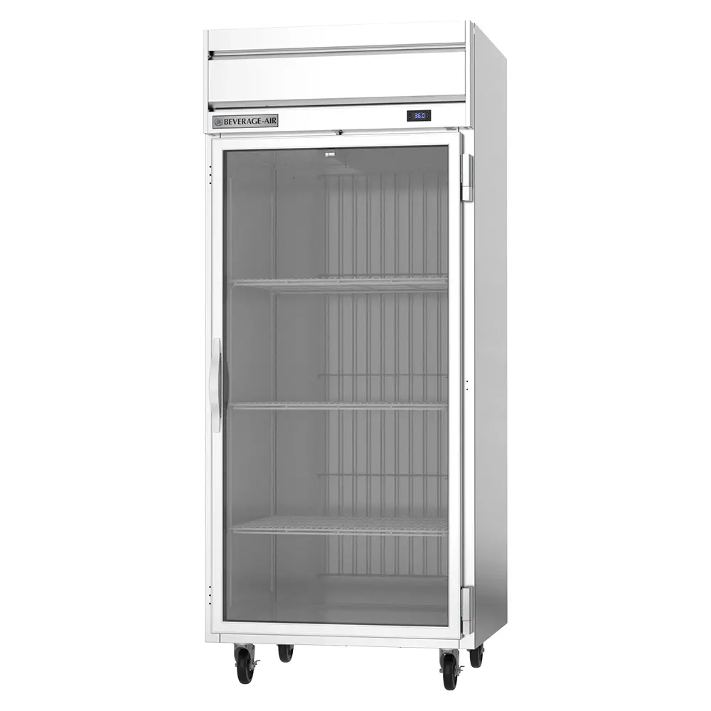 Beverage-Air HR1WHC-1G 35" One Section Reach In Refrigerator, (1) Right Hinge Glass Door, 115v