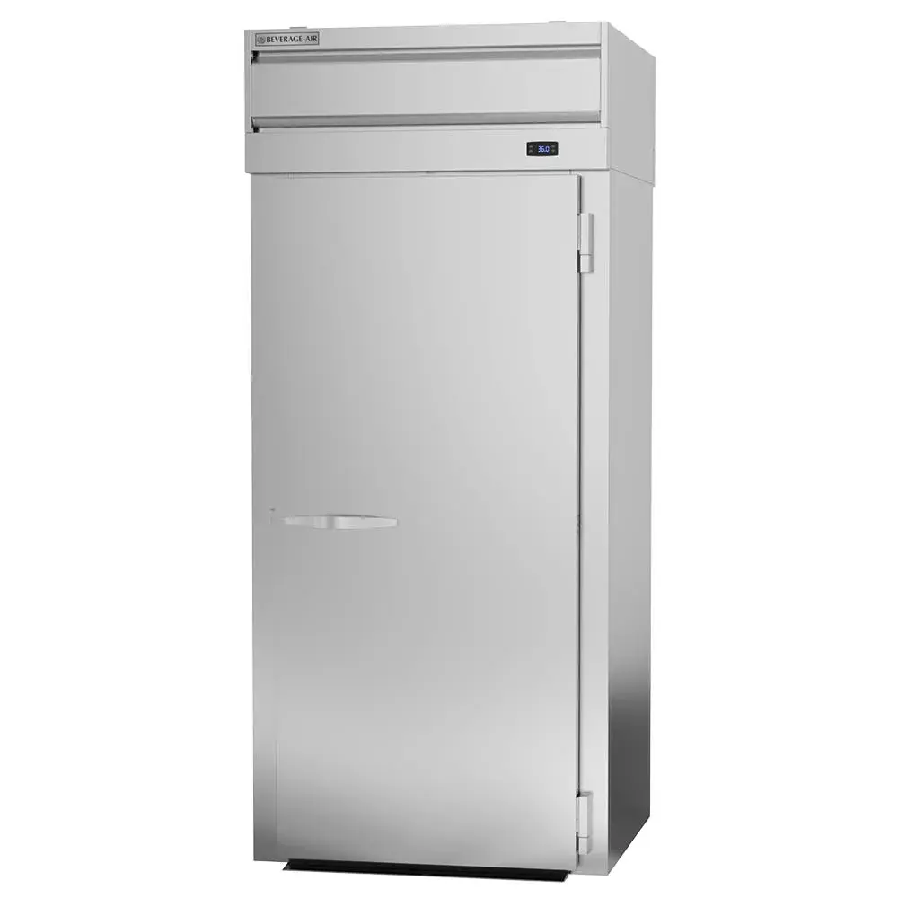Beverage-Air PRT1HC-1AS 33" One Section Roll Thru Refrigerator, (2) Right Hinge Solid Doors, 115v