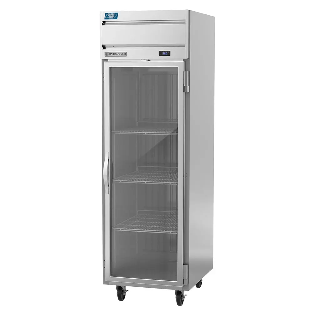 Beverage-Air CT1HC-1G 26" One Section Reach In Refrigerator Freezer, (1) Right Hinge Glass Door, 115v