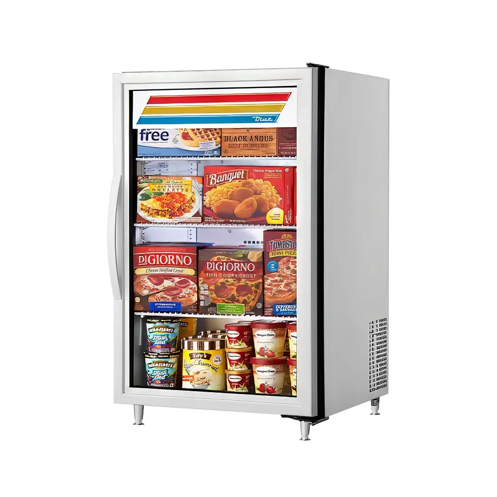 True GDM-07F-HC~TSL01 24 1/8" One Section Display Freezer w/ Swing Door - Rear Mount Compressor, White, 115v