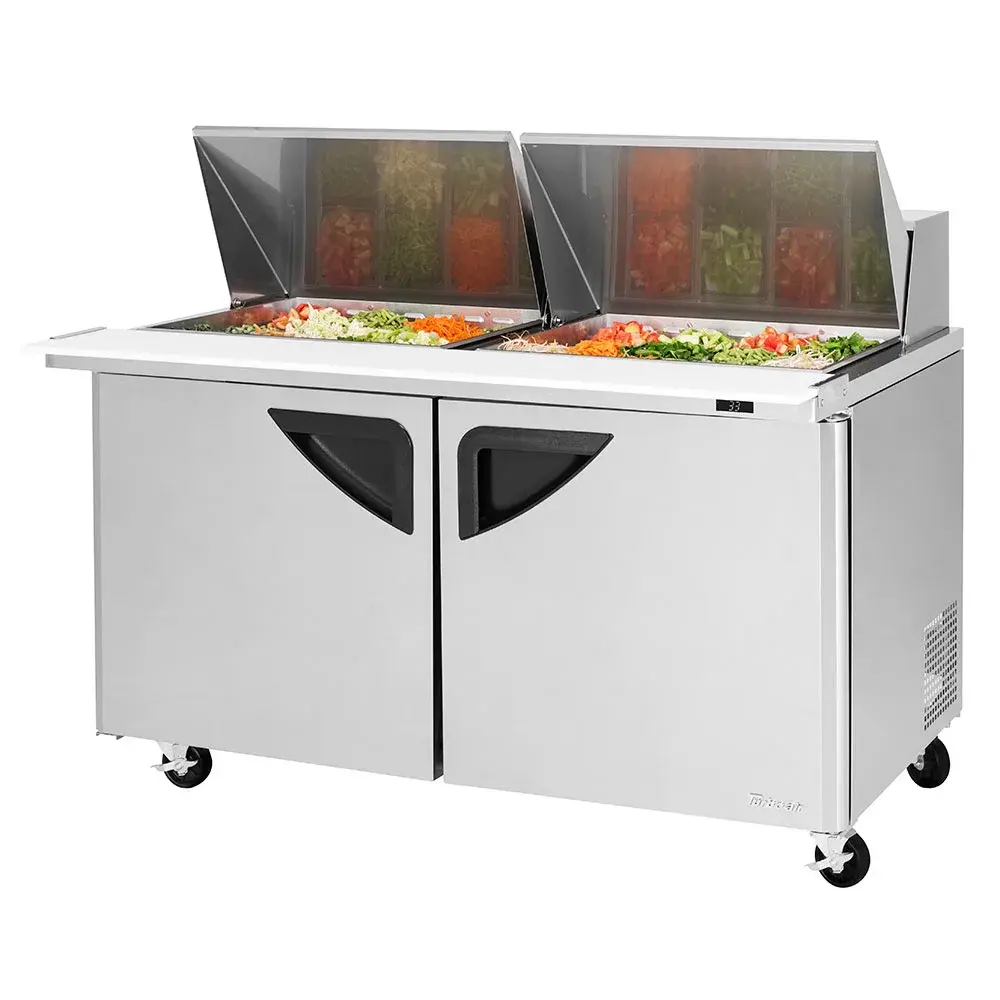 Turbo Air TST-60SD-24-N 60 1/4" Super Deluxe Mega Top Sandwich/Salad Prep Table w/ Refrigerated Base, 115v