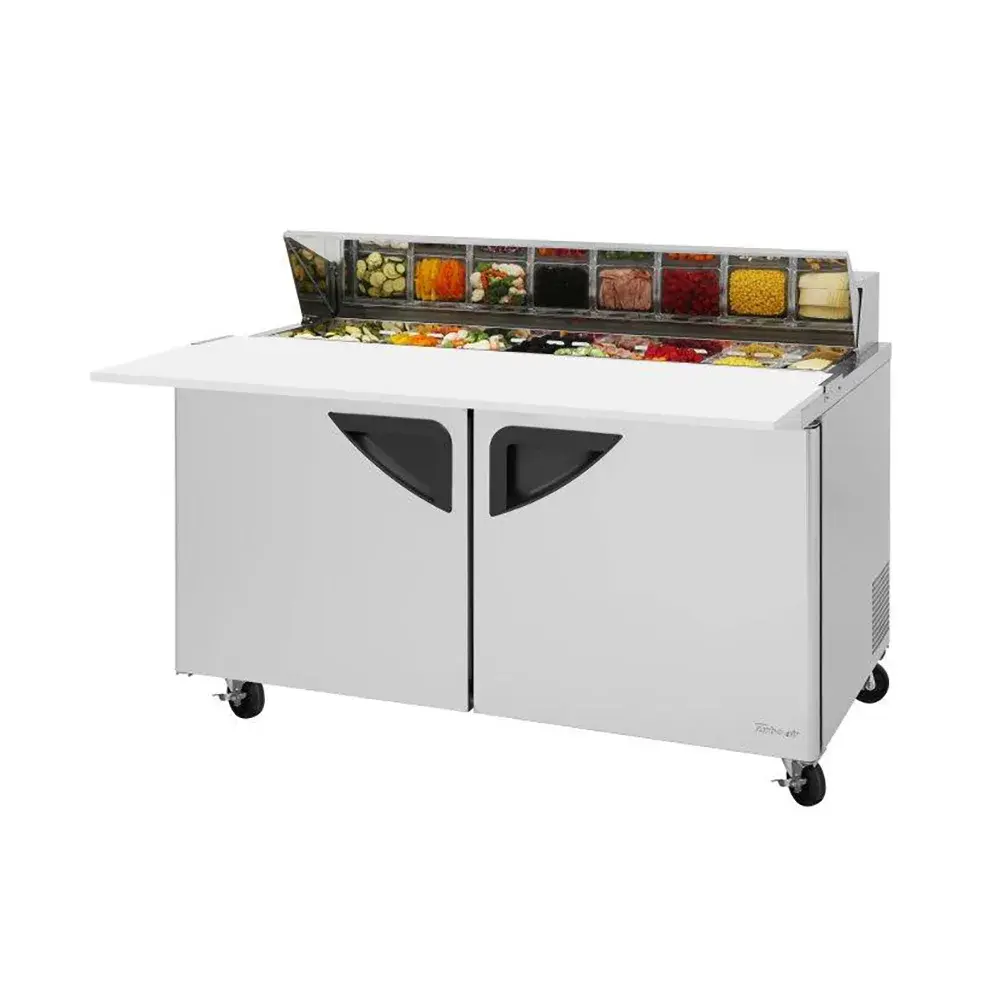 Turbo Air TST-60SD-16-N 60 1/4" Super Deluxe Sandwich/Salad Prep Table w/ Refrigerated Base, 115v