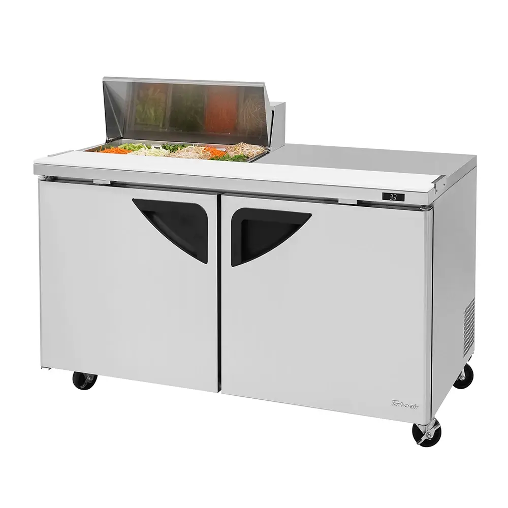 Turbo Air TST-60SD-08S-N 60 1/4" Super Deluxe Sandwich/Salad Prep Table w/ Refrigerated Base, 115v
