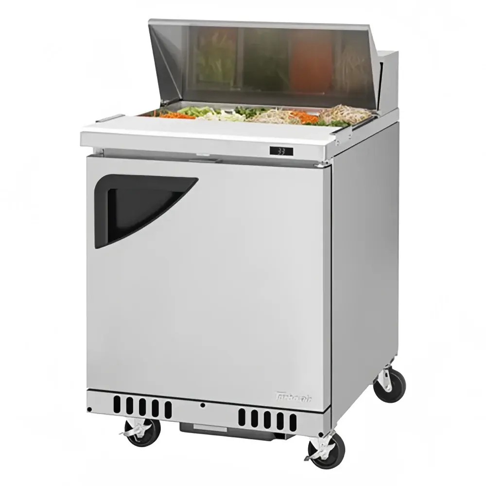 Turbo Air TST-28SD-FB-N 27 1/2" Super Deluxe Sandwich/Salad Prep Table w/ Refrigerated Base, 115v