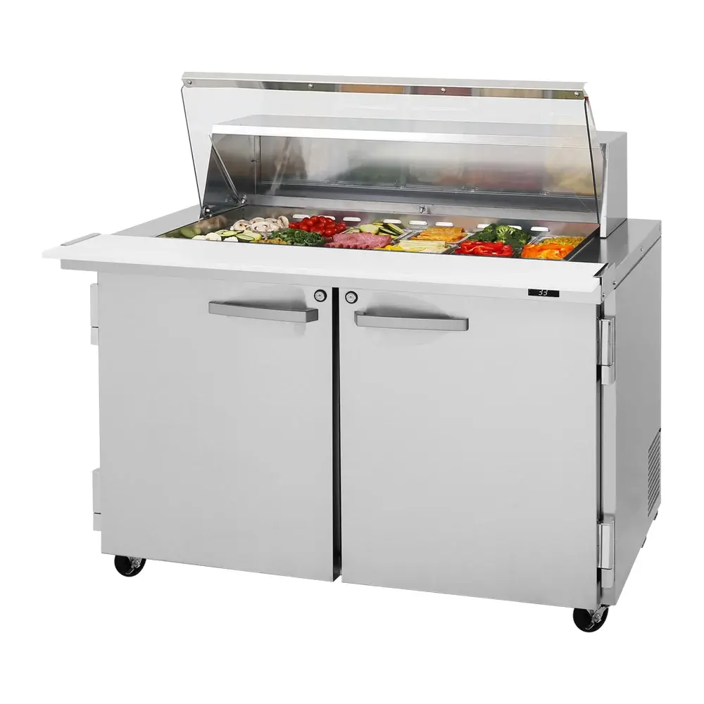 Turbo Air PST-48-18-N-CL 48 1/4" PRO Series Mega Top Sandwich/Salad Prep Table w/ Refrigerated Base, 115v