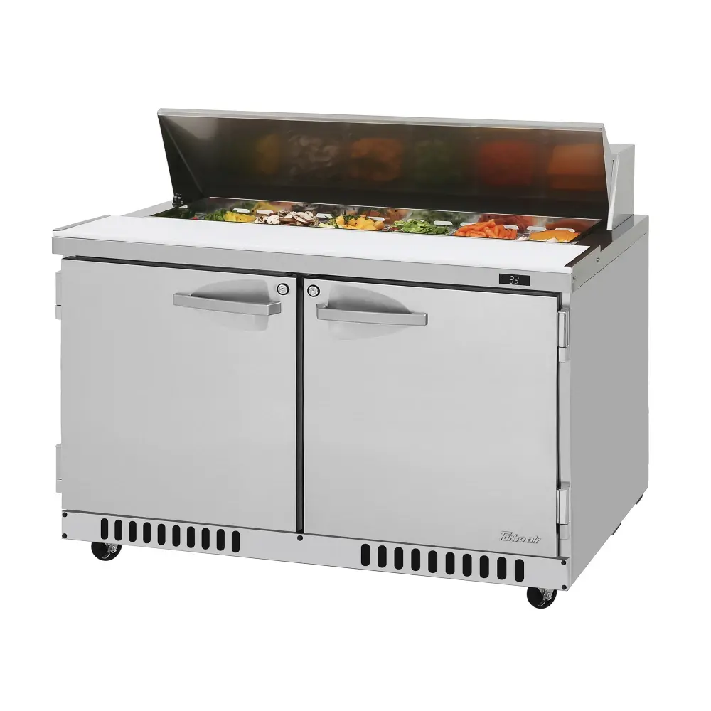 Turbo Air PST-48-FB-N 48 1/4" PRO Series Sandwich/Salad Prep Table w/ Refrigerated Base, 115v