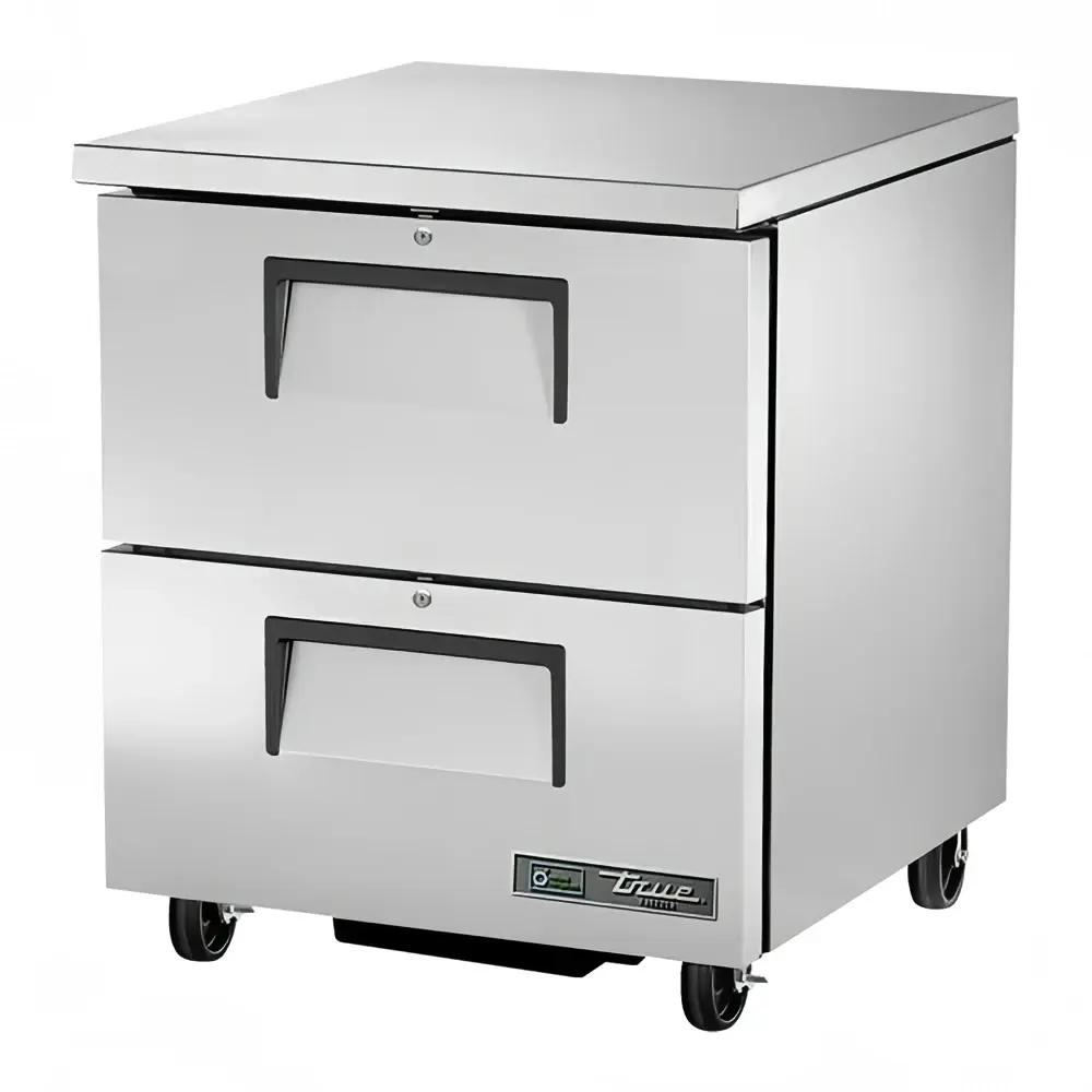 True TUC-27F-D-2-HC 27" W Undercounter Freezer w/ (1) Section & (2) Drawers, 115v