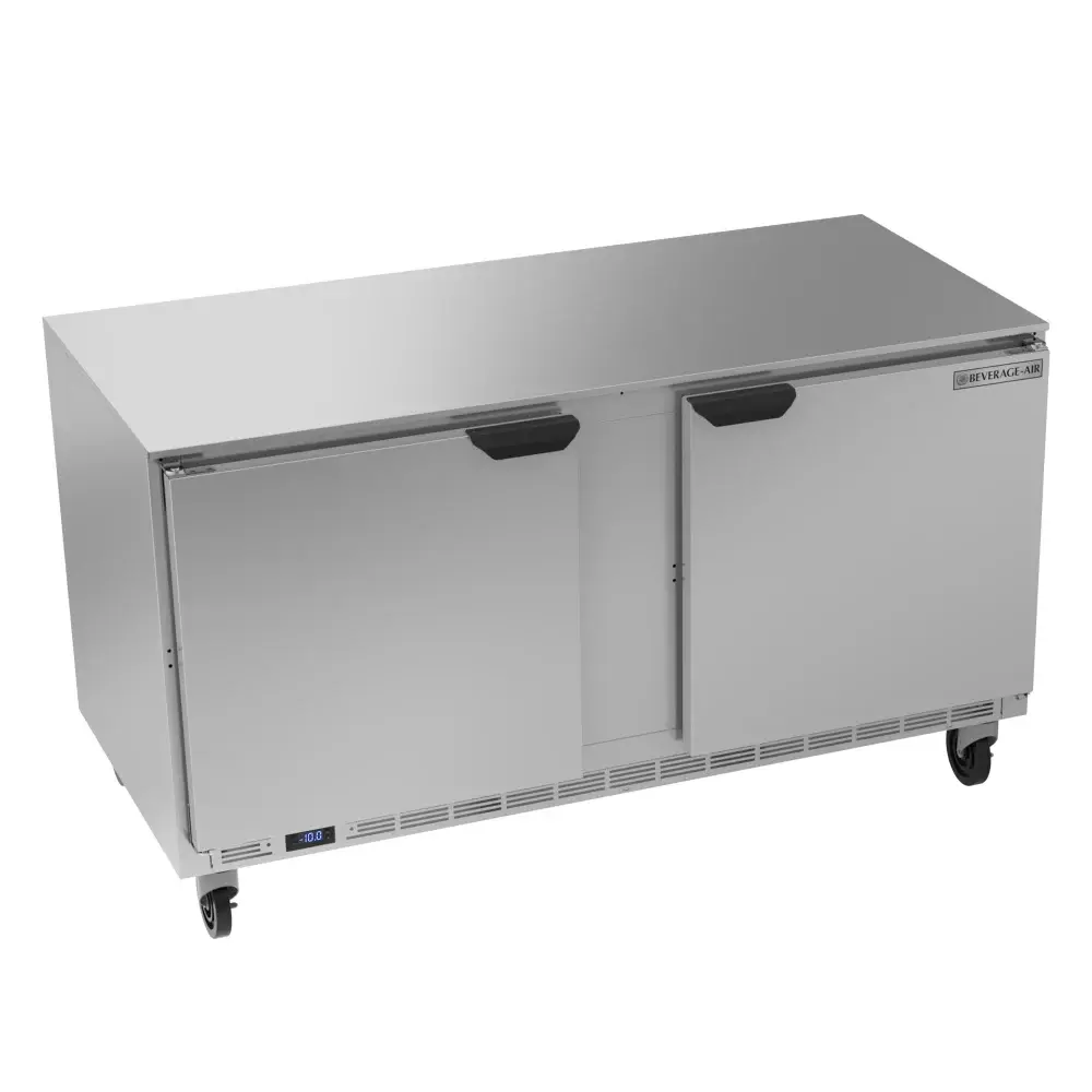 Beverage-Air UCF60AHC 60" W Undercounter Freezer w/ (2) Section & (2) Door, 115v