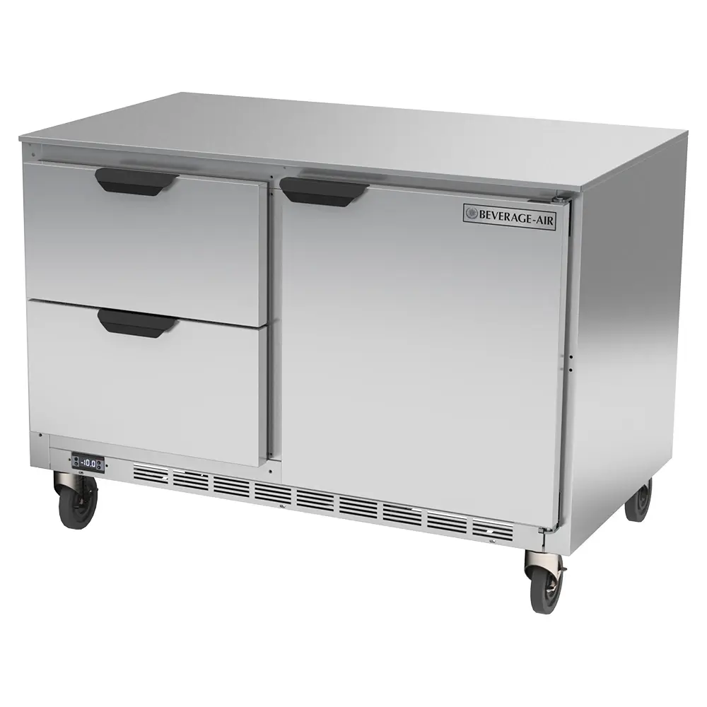 Beverage-Air UCFD48AHC-2 48" W Undercounter Freezer w/ (2) Section & (1) Door (2) Drawers, 115v