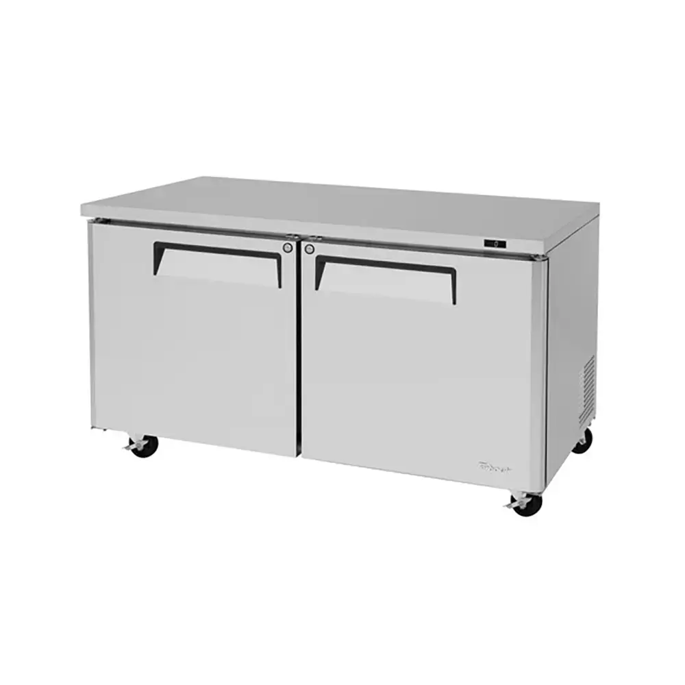 Turbo Air MUF-60-N 60 1/4" W Undercounter Freezer w/ (2) Sections & (2) Doors, 115v