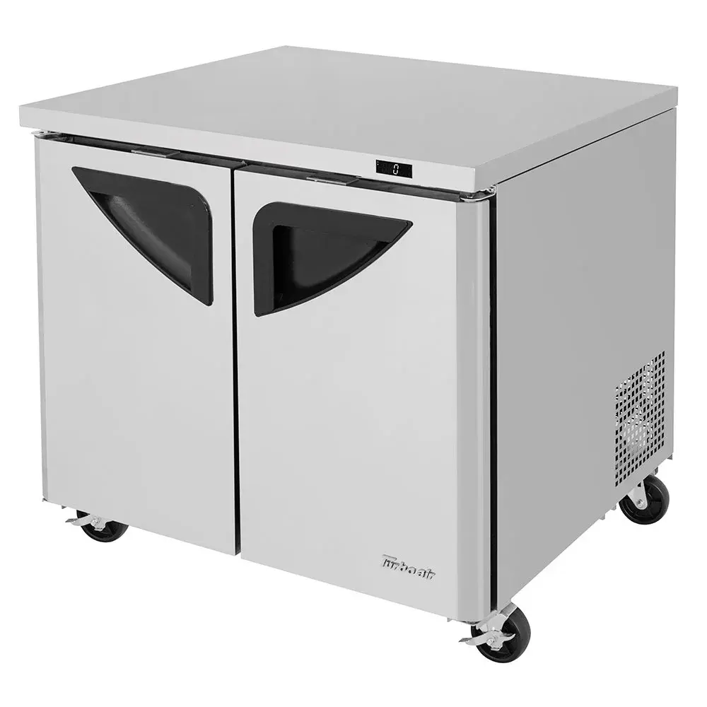 Turbo Air TUF-36SD-N 36 1/4" W Undercounter Freezer w/ (2) Sections & (2) Doors, 115v