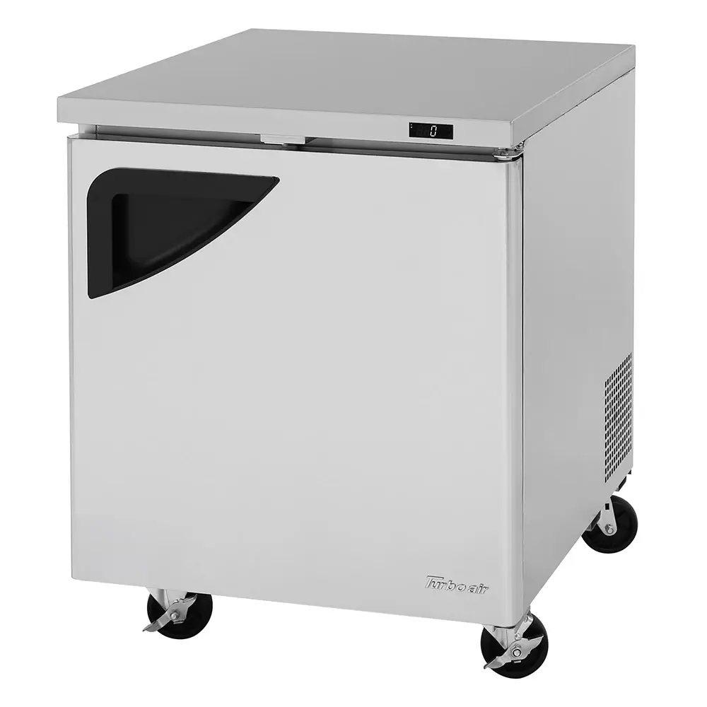 Turbo Air TUF-28SD-N 27 1/2" W Undercounter Freezer w/ (1) Section & (1) Door, Left Hinged Door, 115v