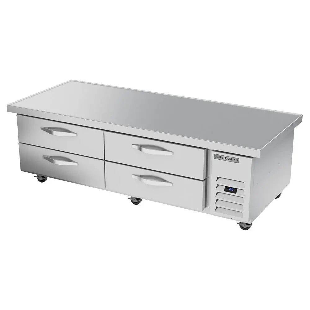 Beverage-Air WTRCS72HC-76 76" Hydrocarbon Series Chef Base w/ (4) Drawers - 115v