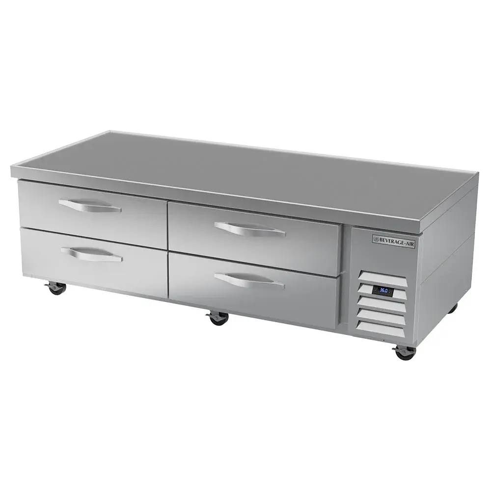 Beverage-Air WTRCS72HC 72" Hydrocarbon Series Chef Base w/ (4) Drawers - 115v